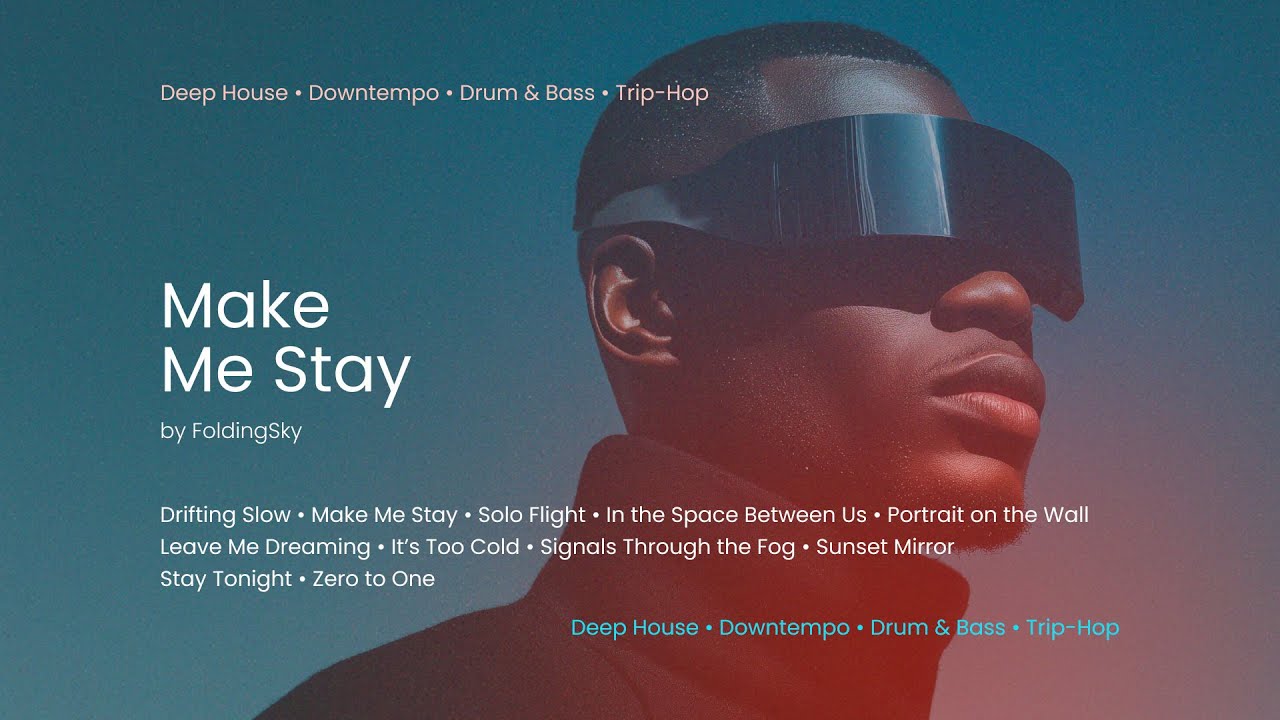 FoldingSky - Make Me Stay (Deep House • Downtempo • Drum & Bass • Trip Hop Mix)
