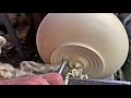 Wooden vase making  woodturning