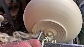 Wooden Vase Making - Woodturning