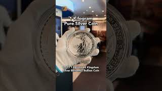 A Beautiful 2023 1kg UK Silver Britannia Bullion Coin