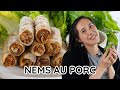 Nems vietnamiens au porc croustillants  recette 100 traditionnelle