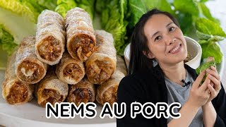 NEMS VIETNAMIENS AU PORC CROUSTILLANTS- RECETTE 100% TRADITIONNELLE