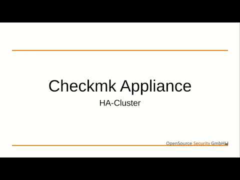 Checkmk Appliance High Availability Cluster