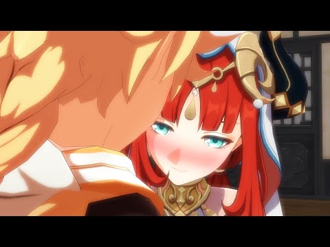 Nilou Kissed Aether - Genshin Impact