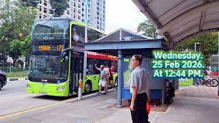 SG6154M Sv 171. Depart Opp Yishun Blk 701A. MAN A95. Euro 6 (Batch 1) DD Bus. SG❤️BUS. 25/02/26.