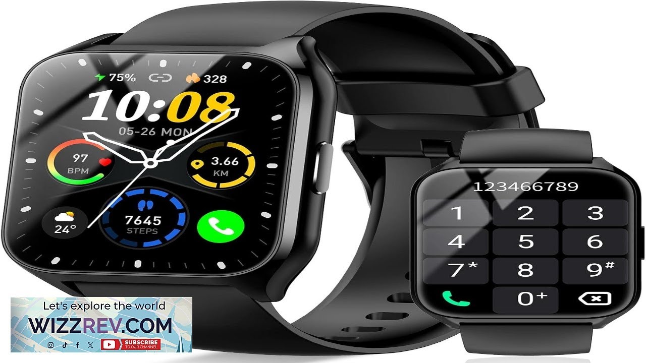 Smart Watch 1.85"HD Smartwatches for Men Women (Answer Make Calls) 100+ Sport Modes