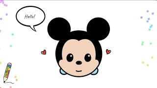 How to Draw Mickey Mouse Easy Squishmallows | Draw mickeymouseforkids #drawmickeymouse #drawmickey