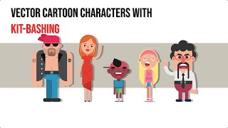 Vector Character Design With Kit-Bashing - Promo