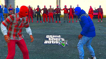 GTA 5 ONLINE -  BLOODS VS CRIPS WHO WILL WIN?