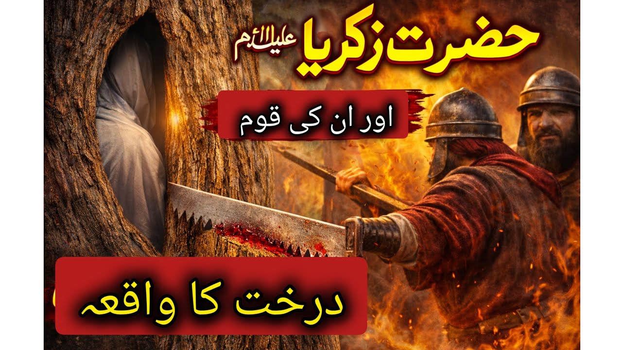 Hazrat Zakariya (A.S) Ki Shahadat | Darakht Ka Dardnaak Waqia | Ibratnak Kahani Jab Nabi Ko Darakht