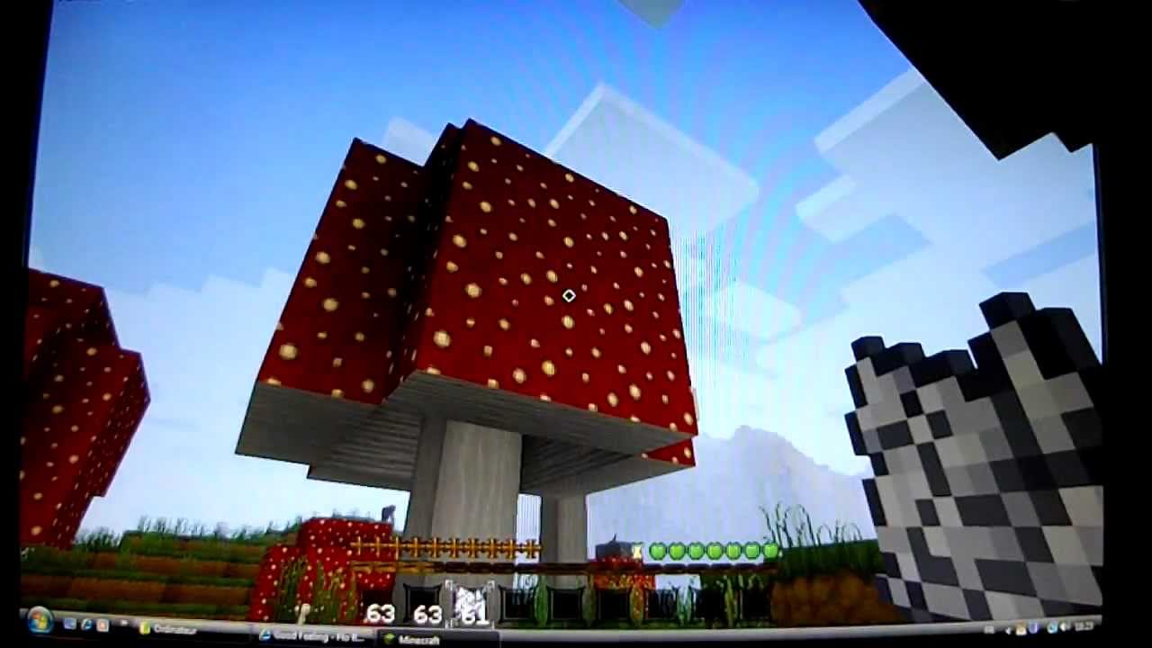 tuto minecraft champignons géants - YouTube