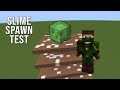 Slime Spawn Test | Minecraft Bedrock | Simulation 6