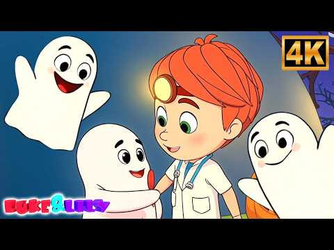 Luke y Lily | Cinco Pequeños Fantasmas | Canción de Halloween