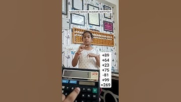 Finger Abacus 2 Digits Addition & Subtraction Practice Video  #learn #maths #education #shorts #yt
