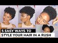 5 Easy Ways to Style a Wash & Go (3mns and under)