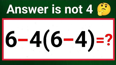 Can you solve this Tricky Math problem | PEDMAS Question 