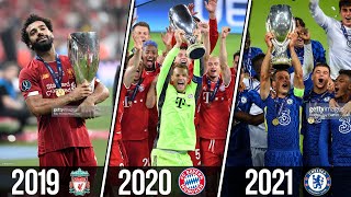 ⚽ Все Победители (Чемпионы) Суперкубка (Суперкубок) УЕФА за всю историю по годам 1972-2022 ⚽