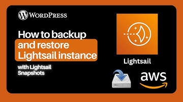 How to backup and restore Lightsail instance | AWS Tutorial