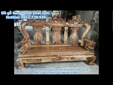 Video Bàn ghế gỗ cẩm nghệ đang trong quá trình Sơn lót bê u... - youtube