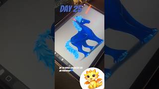 Day 25My 2D horse character for my portfolio💙 #2dcharacter #game #digitalart #art #digital #drawing