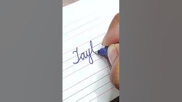 “Taylor” How to Write Your Name in Cursive Writing | Calligraphy | #shorts