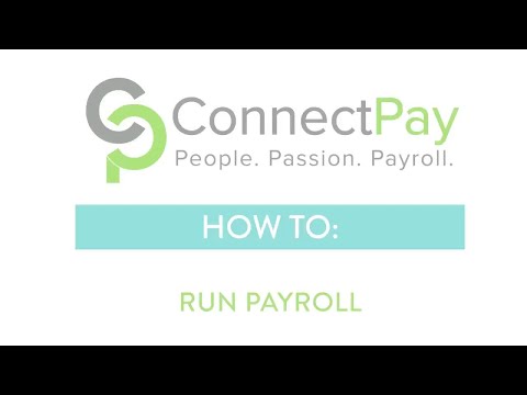 ConnectPay Payroll Software - How to Run Your Payroll?