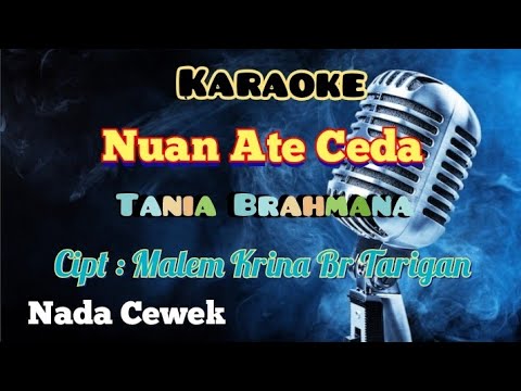 NUAN ATE CEDA | KARAOKE LAGU KARO | NADA CEWEK