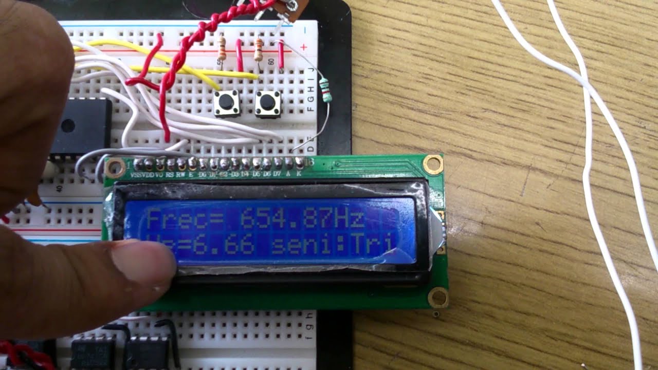 Generador de funciones [PIC 16F877a LCD Op-Amp] - YouTube