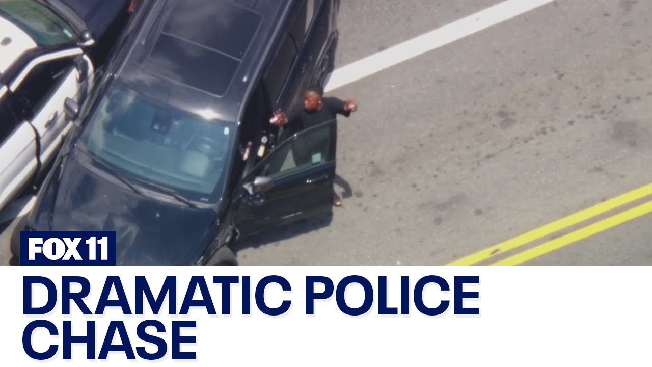 Pursuit suspect in custody - YouTube