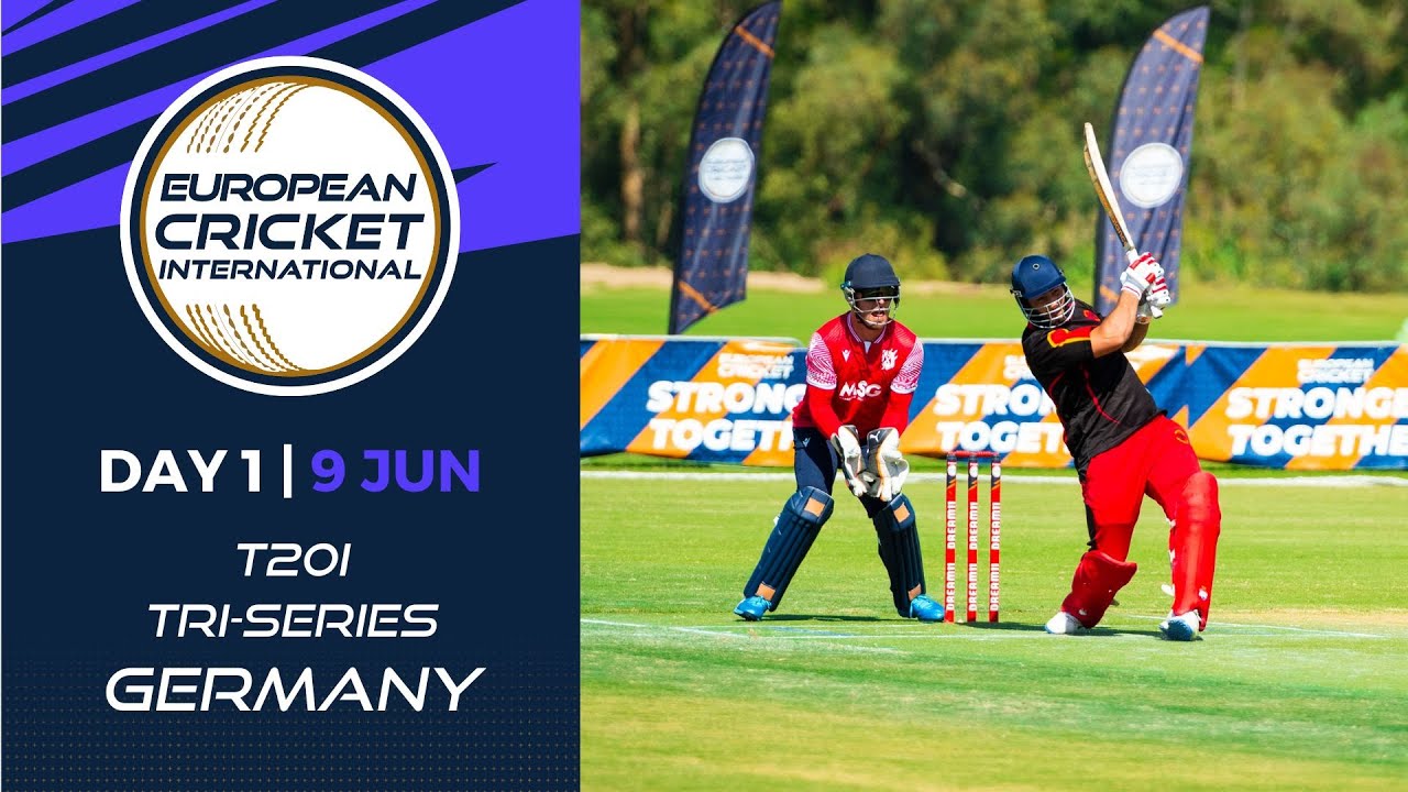 🔴European Cricket International Germany T20I Tri-Series, 2022 Day 1 T20 Live International Cricket