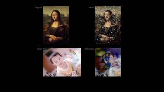 Monna Lisa rebuilt with flickr photos Monna Lisa rebuilt with flickr photos