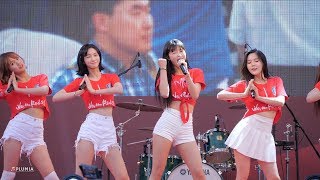 4K60P 180618 오마이걸 Oh My Girl Windy Day 러시아월드컵 한국스웨덴전 거리응원전 직캠 Fancam