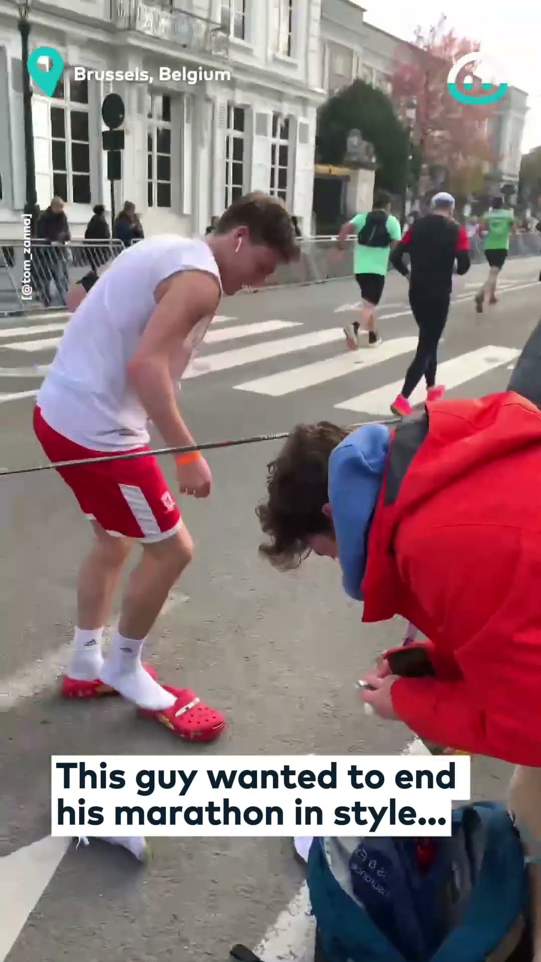 Finishing a Marathon in Crocs || ViralHog