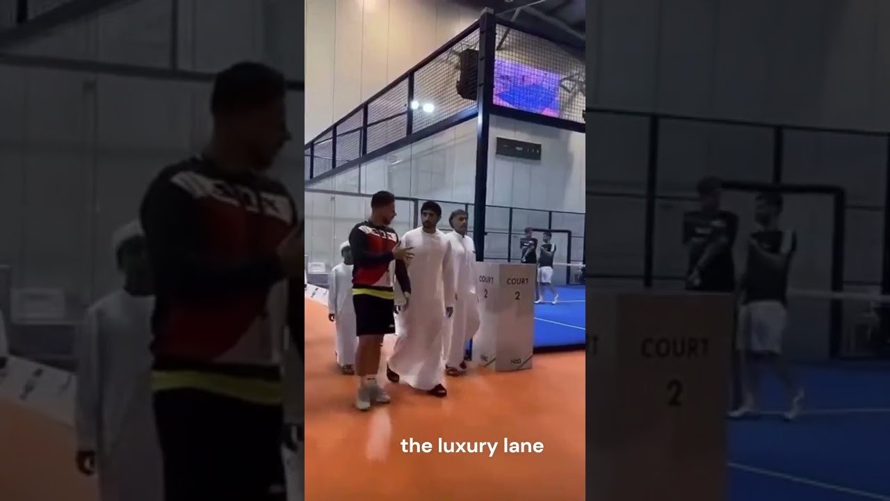 Prince Hamdan at sports club 