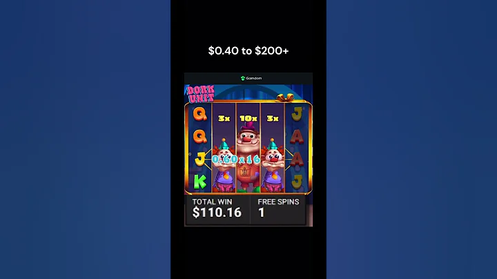 $0.40 bet to $200+ on Dork Unit Slot