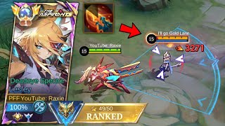LESLEY NEW META BUILD TO RANK UP THIS SEASON!! (100% TESTED \u0026 PROVEN) - LAST MATCH TO MYTHICAL GLORY