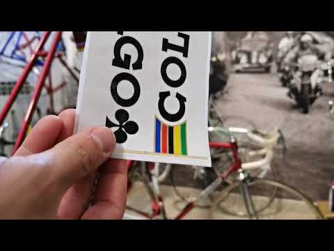Set Decalcomanie Adesive Per Telaio Bici Colnago Super, Nero E Oro, Senza Marca