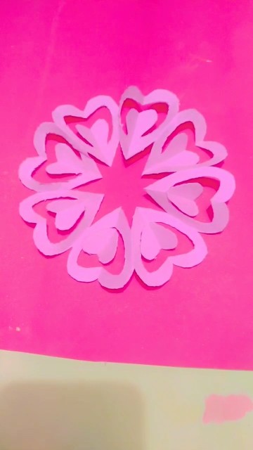 DIY window paper cutting ️ heart design#trending #diy #craft #shorts ...