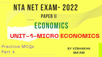 NTA UGC NET 2022 Economics Paper-2 | Most important MCQ | Micro Economics|