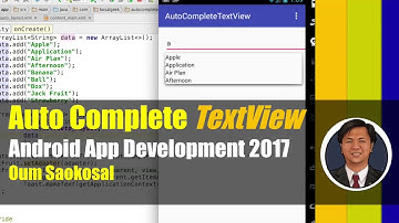 Latest Android App Development: How to Use AutoCompleteTextView