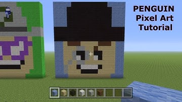 Minecraft Pixel Art Tutorial - PENGUIN