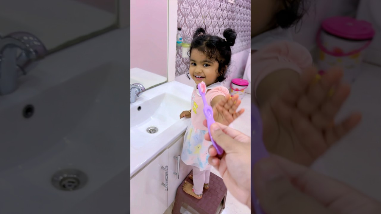 একটু ব্রাশ করতে বলে ছিলাম….আর তার পর যা হলো 🙈😂