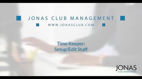 Time Keeper - Setup/Edit Staff