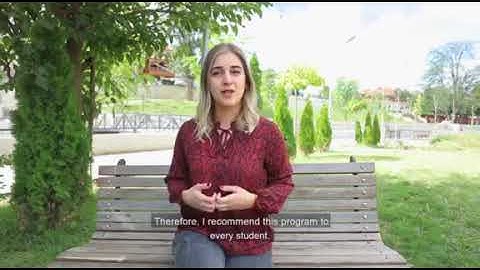 Student Blina Zhubi - beneficiary of Erasmus+ KA1 exchange mobility