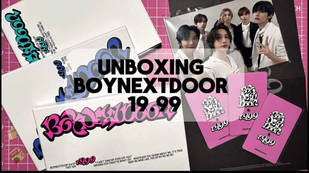 распаковка альбома boynextdoor 19:99 💿