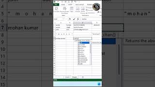 LEFT Function in Excel | How to Use LEFT Formula in Excel #shorts