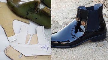 Pattern making: Chelsea boots making . diy