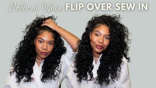 The Perfect Holiday Hair! Flip Over Sew In Ft Nadula Hair Natural Wave Bundles