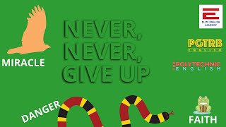 Never Never Give Up - PGTRB - TRB Polytechnic Lecturer Exam Preparation