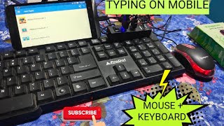 How to Connect keyboard and mouse to Android phone Typing practice on mobile screenshot 5